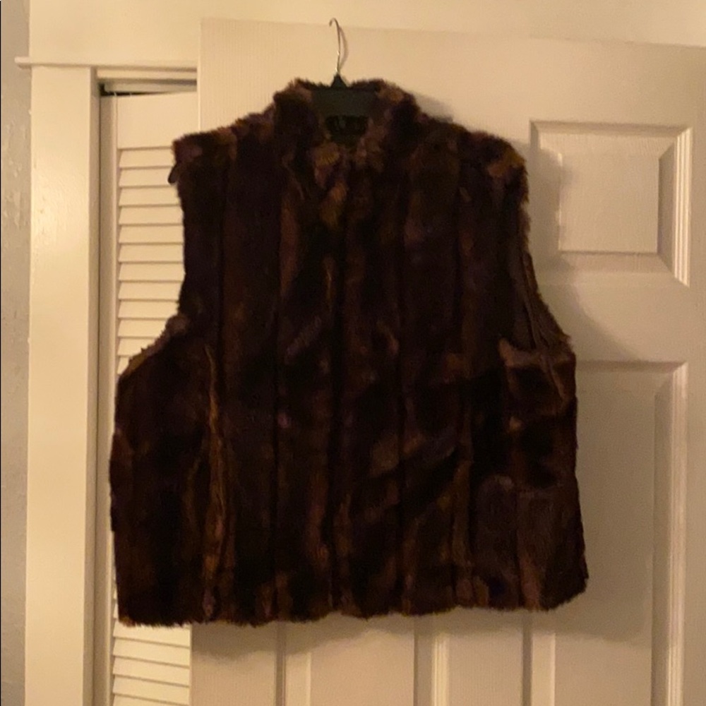 Faux fur vest